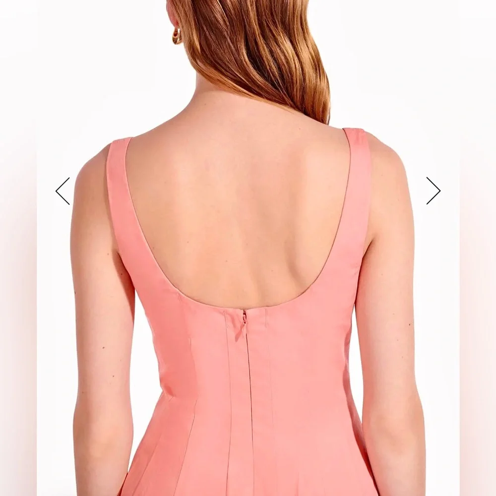 NWT Staud Wells Maxi Dress Grapefruit - Picture 7 of 16